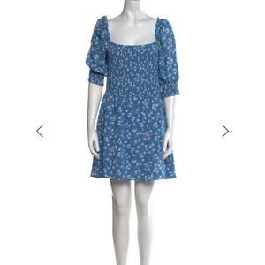 Reformation floral print mini dress